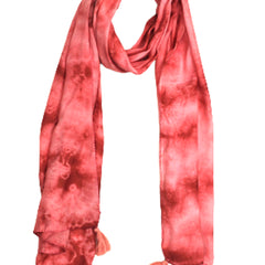Splendid Beige Tie Dye Muslin Everyday Scarves/Stoles for Women SC100