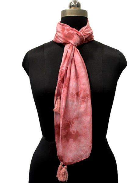 Splendid Beige Tie Dye Muslin Everyday Scarves/Stoles for Women SC100