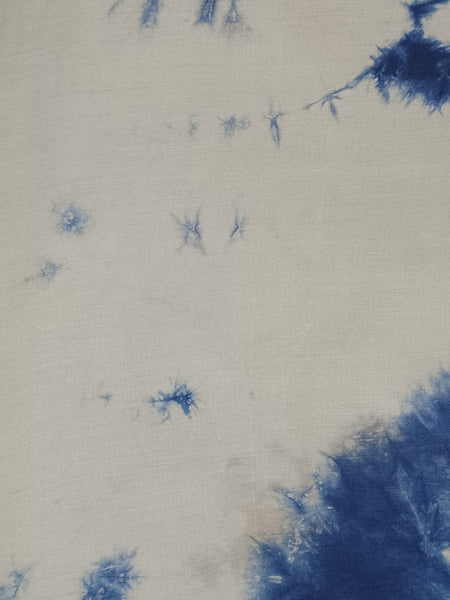 Beautiful Dark Blue Tie Dye Muslin Everyday Scarves/Stoles for Women SC101