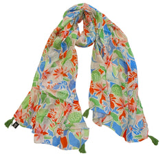 Pleasing Multicolor Printed Muslin Everyday Scarves/Stoles for Women SC109