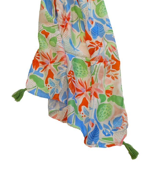 Pleasing Multicolor Printed Muslin Everyday Scarves/Stoles for Women SC109