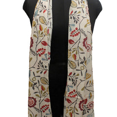 Classy Cream Printed Muslin Everyday Stylish Scarves/Stoles for Women SC10