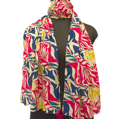 Dazzling Multicolor Printed Muslin Everyday Scarves/Stoles for Women SC112