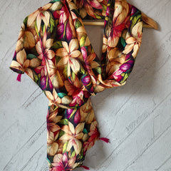 Dazzling Multicolor Printed Muslin Everyday Scarves/Stoles for Women SC113