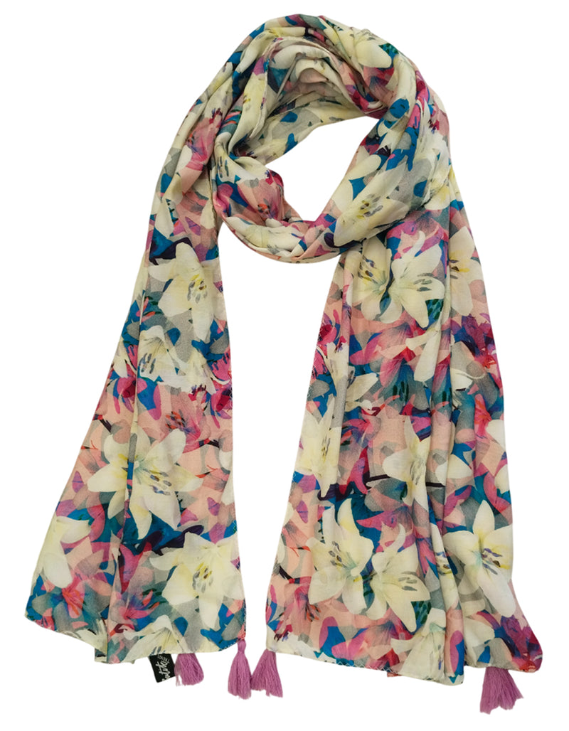 Dazzling Multicolor Printed Muslin Everyday Scarves/Stoles for Women SC116