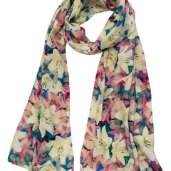 Dazzling Multicolor Printed Muslin Everyday Scarves/Stoles for Women SC116