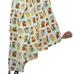 Dazzling Beige Printed Muslin Everyday Scarves/Stoles for Women SC117