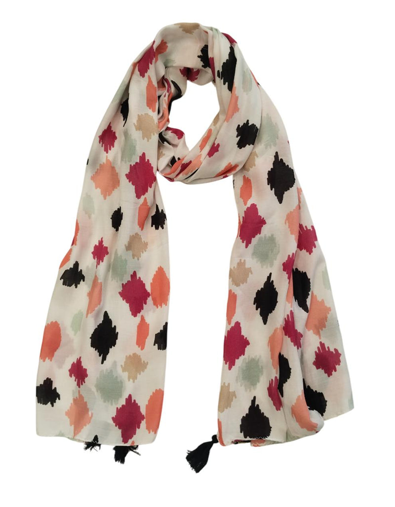 Dazzling Multicolor Printed Muslin Everyday Scarves/Stoles for Women SC118