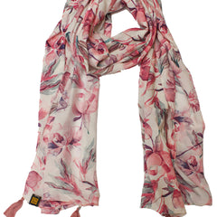 Dazzling Multicolor Printed Muslin Designer Scarves/Stoles for Women SC11