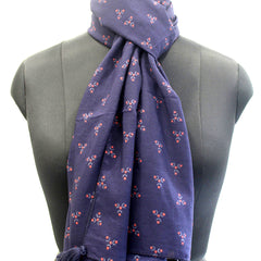 Pleasing Blue  Printed Muslin Lightweight Scarves/Stoles for Women SC13