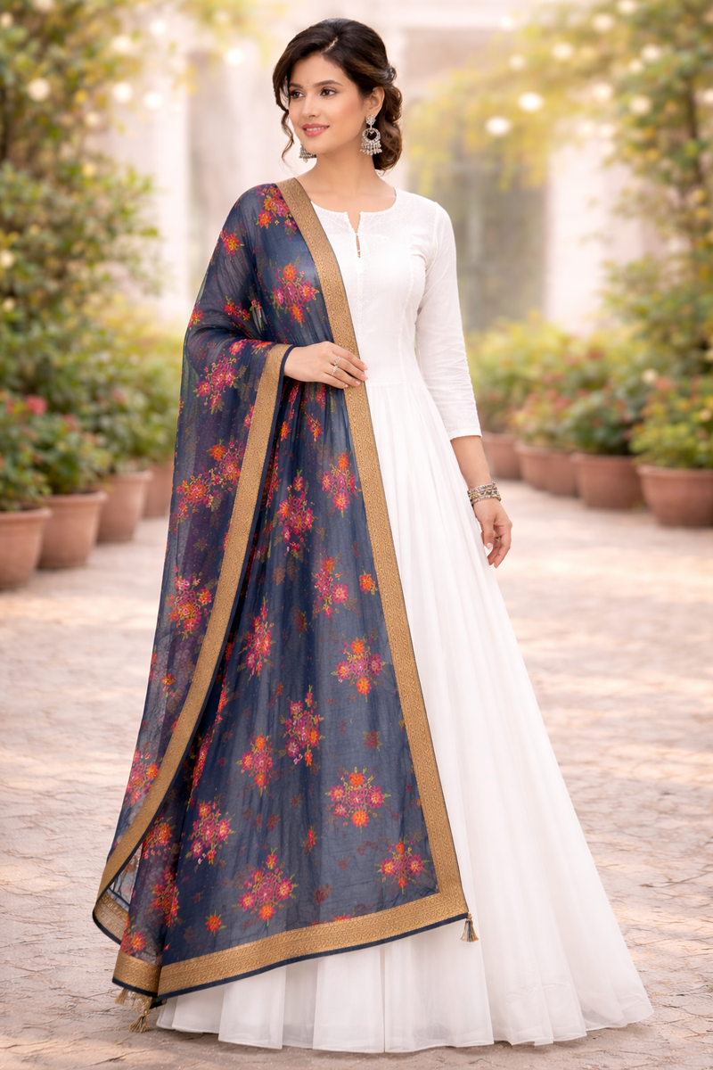 Desi Butik 's Floral Embroidered Dupatta