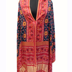 Multicolor Women's Gaji Silk Dupatta suitable for All Occasions