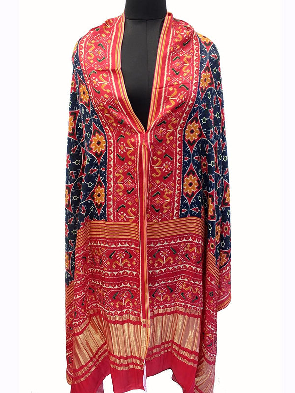 Multicolor Women's Gaji Silk Dupatta suitable for All Occasions