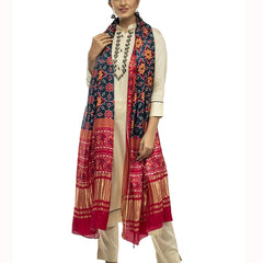Multicolor Women's Gaji Silk Dupatta suitable for All Occasions