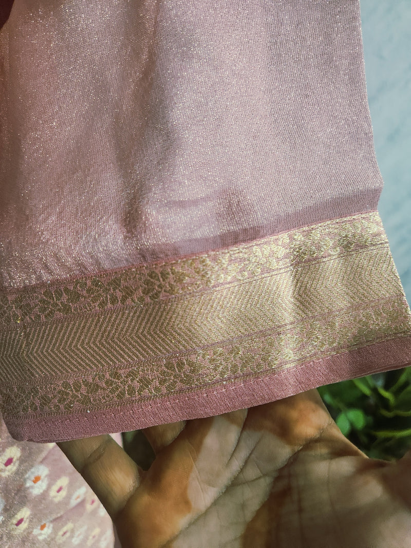 Women's Pink Embroidered Cotton Silk Kurta Set with Dupatta