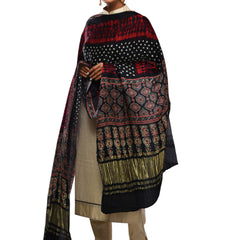 Multicolor Women's Gaji Silk Dupatta suitable for All Occasions