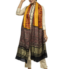 Multicolor Women's Gaji Silk Dupatta suitable for All Occasions