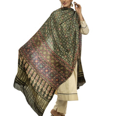 Multicolor Women's Gaji Silk Dupatta suitable for All Occasions