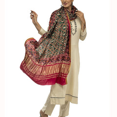 Multicolor Women's Gaji Silk Dupatta suitable for All Occasions