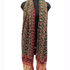 Multicolor Women's Gaji Silk Dupatta suitable for All Occasions