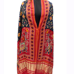 Multicolor Women's Gaji Silk Dupatta suitable for All Occasions