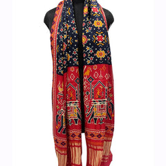 Multicolor Women's Gaji Silk Dupatta suitable for All Occasions