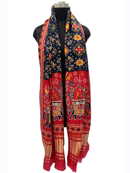 Multicolor Women's Gaji Silk Dupatta suitable for All Occasions