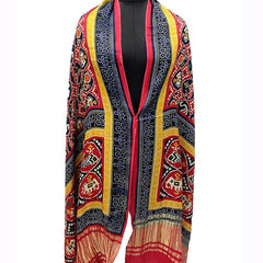 Multicolor Women's Gaji Silk Dupatta suitable for All Occasions
