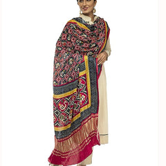 Multicolor Women's Gaji Silk Dupatta suitable for All Occasions