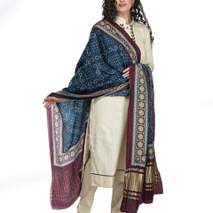 Morpeach Women's Gaji Silk Dupatta suitable for  All Occasions