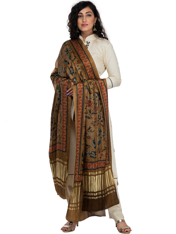 Multicolor Women's Gaji Silk Dupatta suitable for  All Occasions