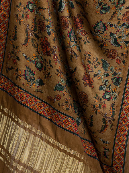 Multicolor Women's Gaji Silk Dupatta suitable for  All Occasions