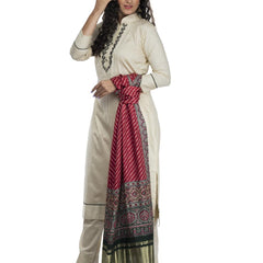 Red  Women's Gaji Silk Dupatta suitable for All Occasions