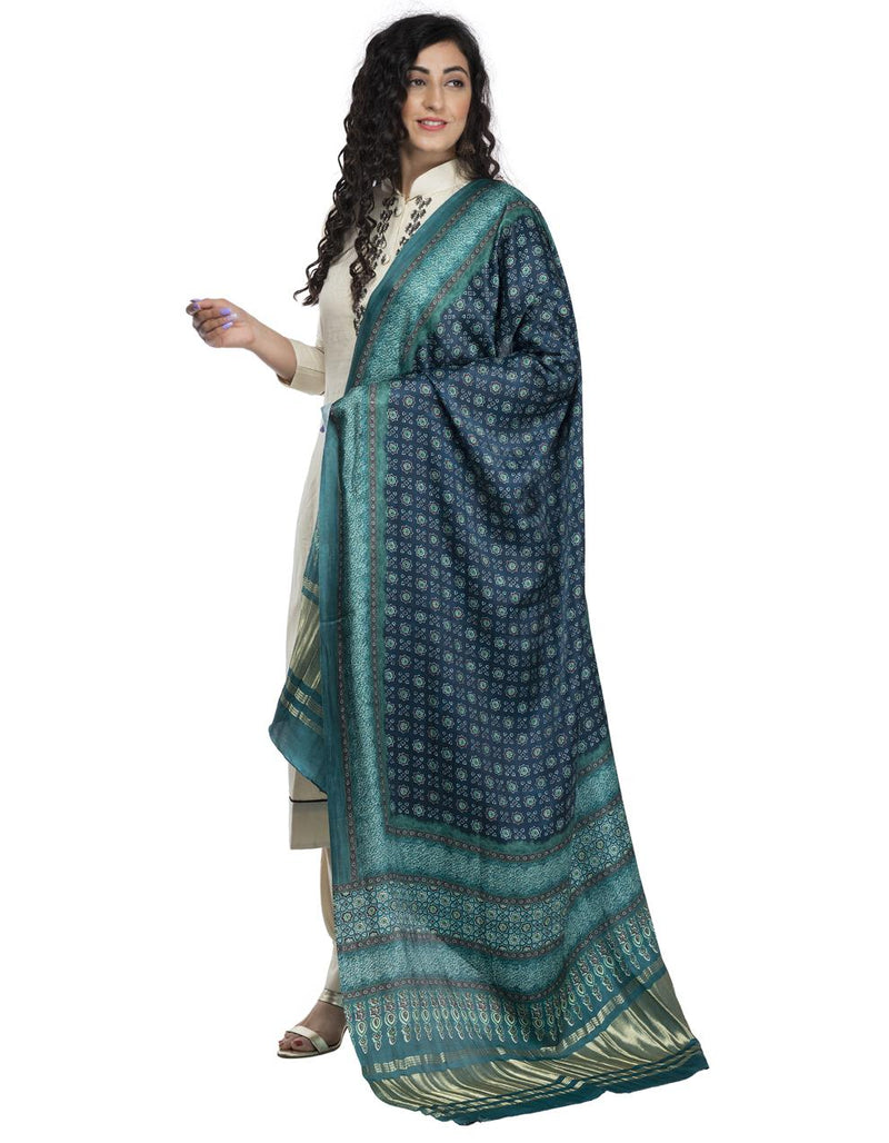 Multicolor Women's Gaji Silk Dupatta suitable for  All Occasions