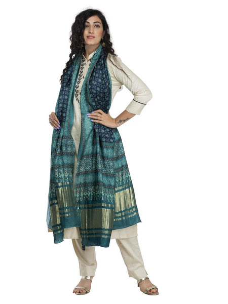 Multicolor Women's Gaji Silk Dupatta suitable for  All Occasions