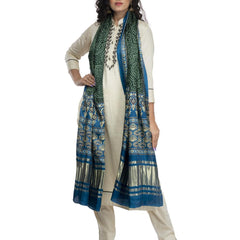 Multicolor Women's Gaji Silk Dupatta suitable for All Occasions