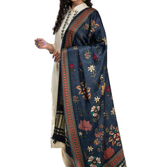 Multicolor Women's Gaji Silk Dupatta suitable for Navratri, Diwali & All Occasions DB2043