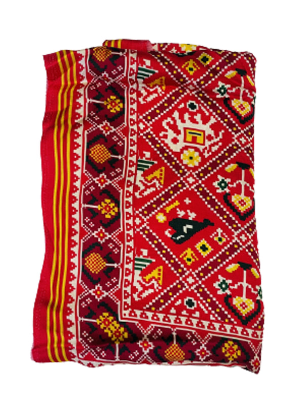 Mustard Yellow Women's Gaji Silk Dupatta suitable for Navratri, Diwali & All Occasions DB2087