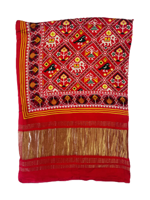 Mustard Yellow Women's Gaji Silk Dupatta suitable for Navratri, Diwali & All Occasions DB2087