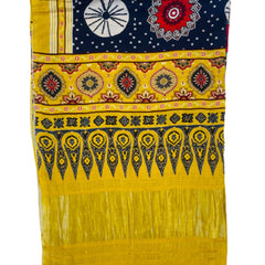 Blue Women's Gaji Silk Dupatta suitable for Navratri, Diwali & All Occasions DB2090
