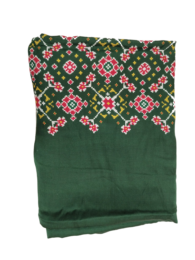 Green Women's Gaji Silk Dupatta suitable for All Occasions