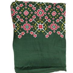 Green Women's Gaji Silk Dupatta suitable for All Occasions
