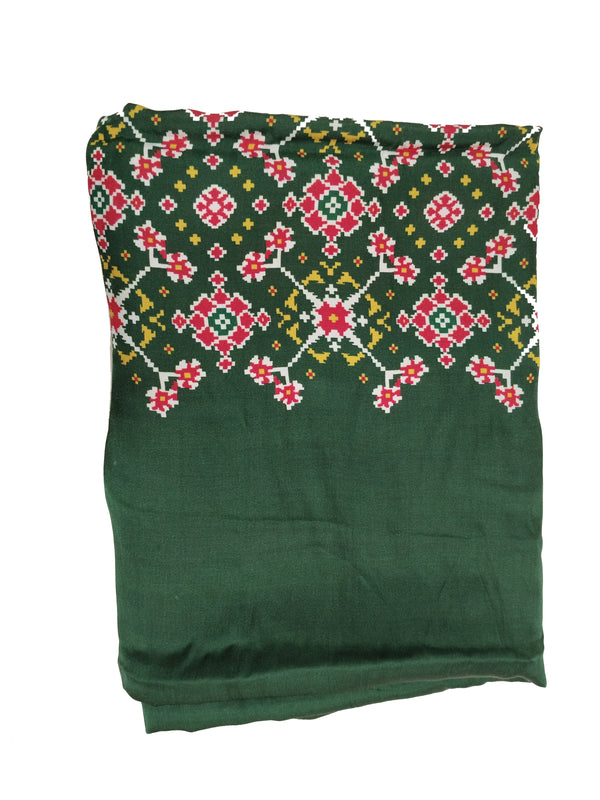 Green Women's Gaji Silk Dupatta suitable for All Occasions
