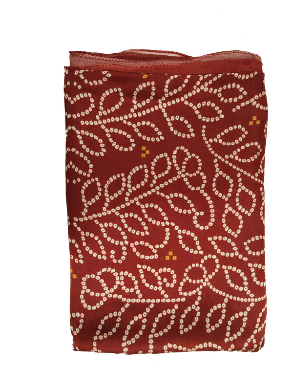 Maroon Women's Gaji Silk Dupatta suitable for All Occasions