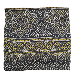 Black Women's Gaji Silk Dupatta suitable for  All Occasions