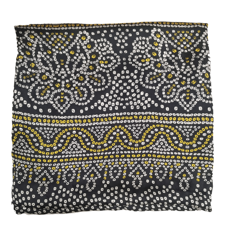 Black Women's Gaji Silk Dupatta suitable for  All Occasions