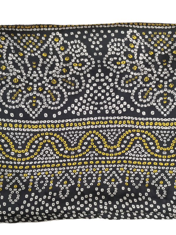 Black Women's Gaji Silk Dupatta suitable for  All Occasions