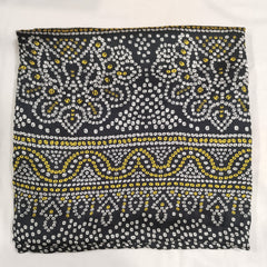 Black Women's Gaji Silk Dupatta suitable for  All Occasions
