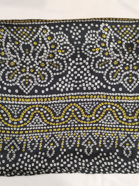 Black Women's Gaji Silk Dupatta suitable for  All Occasions