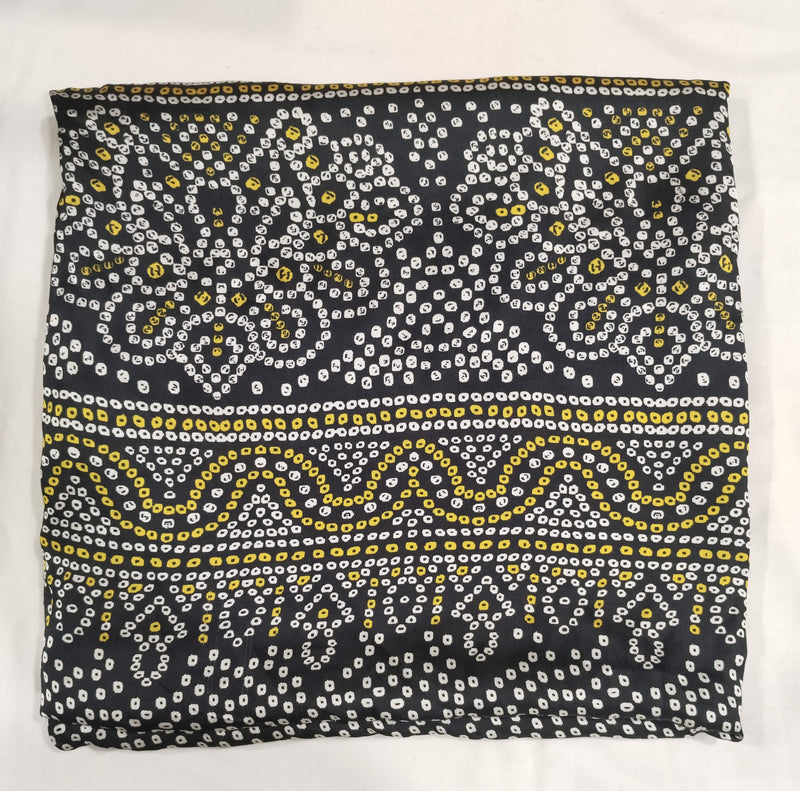 Black Women's Gaji Silk Dupatta suitable for  All Occasions